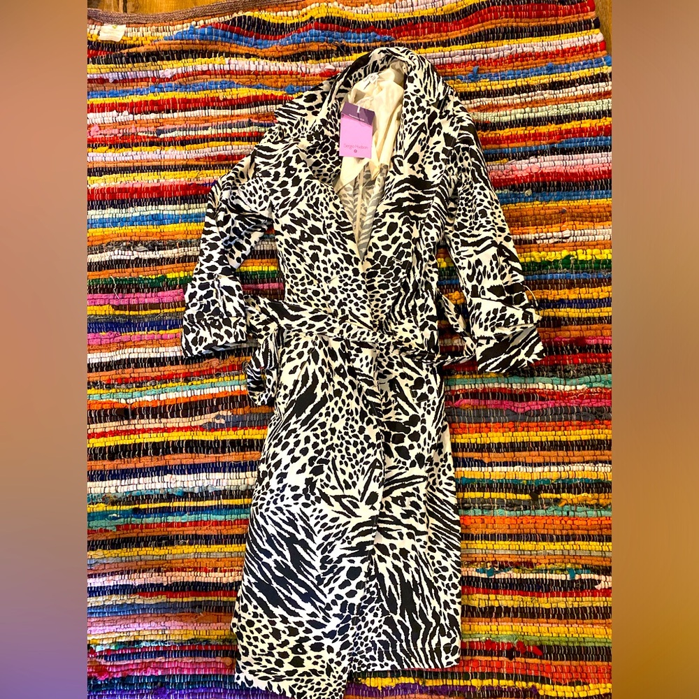 Zebra Print Trenchcoat :)